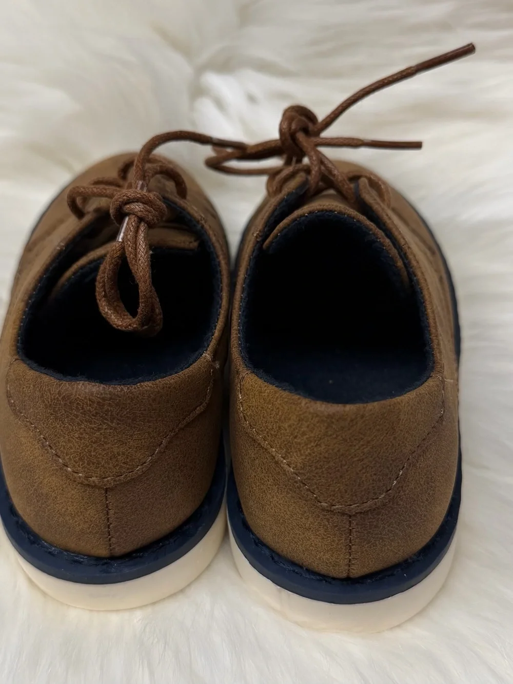 The Children's Place Brown Boys Moccasin-Style Lace-Up Shoes